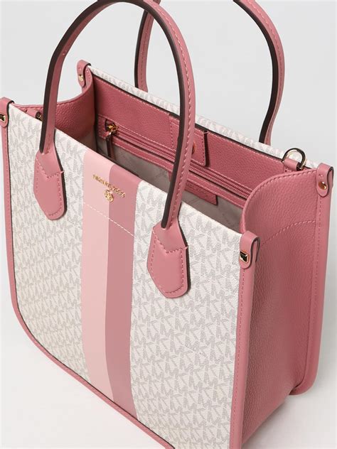 michael kors purse pink stripe|Michael Kors pink outlet.